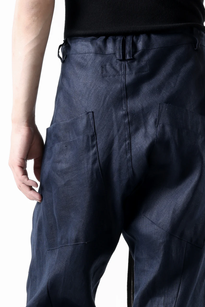 A.F ARTEFACT CURVED LONG PANTS / LINEN TWILL (NAVY) - Image 31