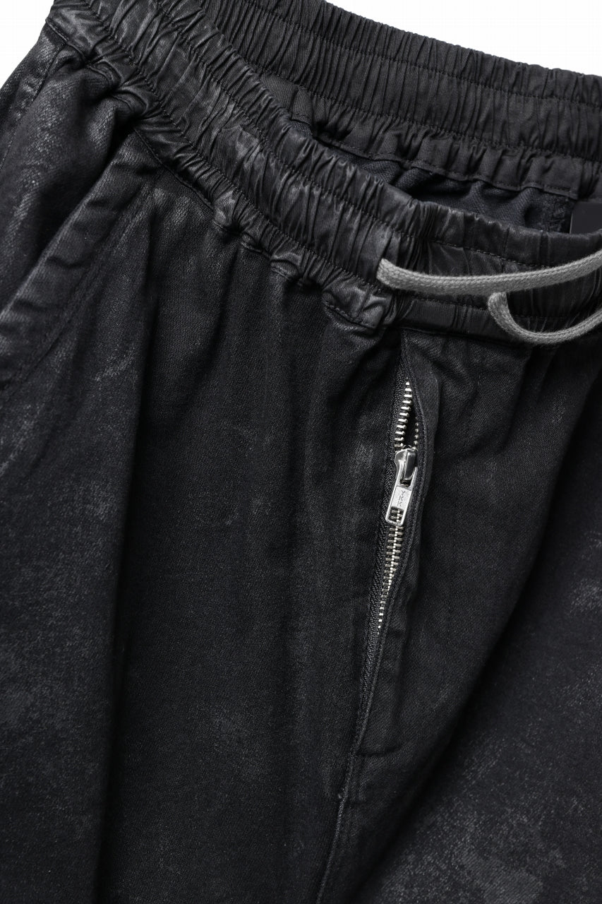 A.F ARTEFACT COATED CARGO SARROUEL-SKINNY PANTS / HI-STRETCH DENIM (BLACK) - Image 8