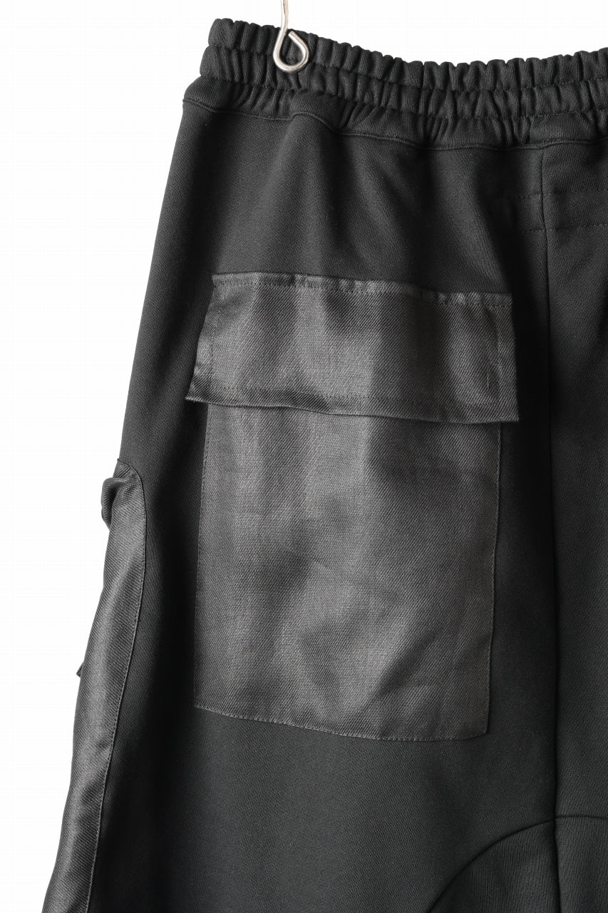 A.F ARTEFACT COMBINED DROPCROTCH CARGO SHORTS (BLACK) - Image 20
