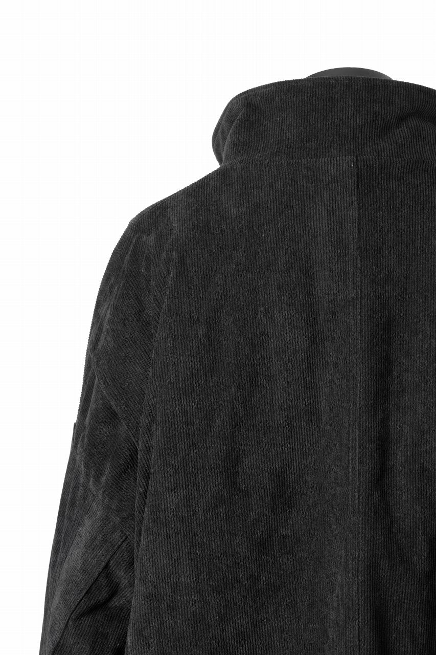 A.F ARTEFACT COVERALL BLOUSON / CORDUROY & QUILTING PADDED (BLACK) - Image 12