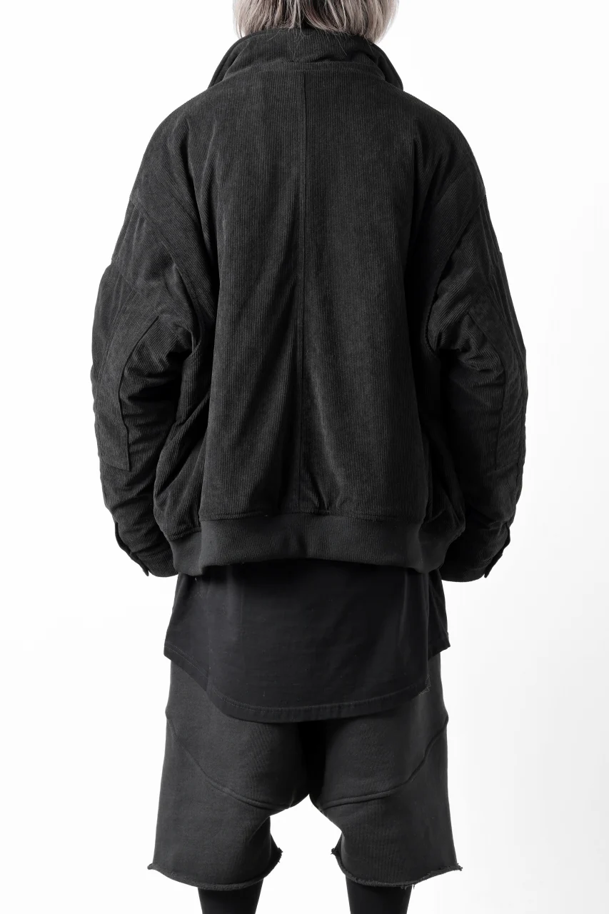 A.F ARTEFACT COVERALL BLOUSON / CORDUROY & QUILTING PADDED (BLACK) - Image 16