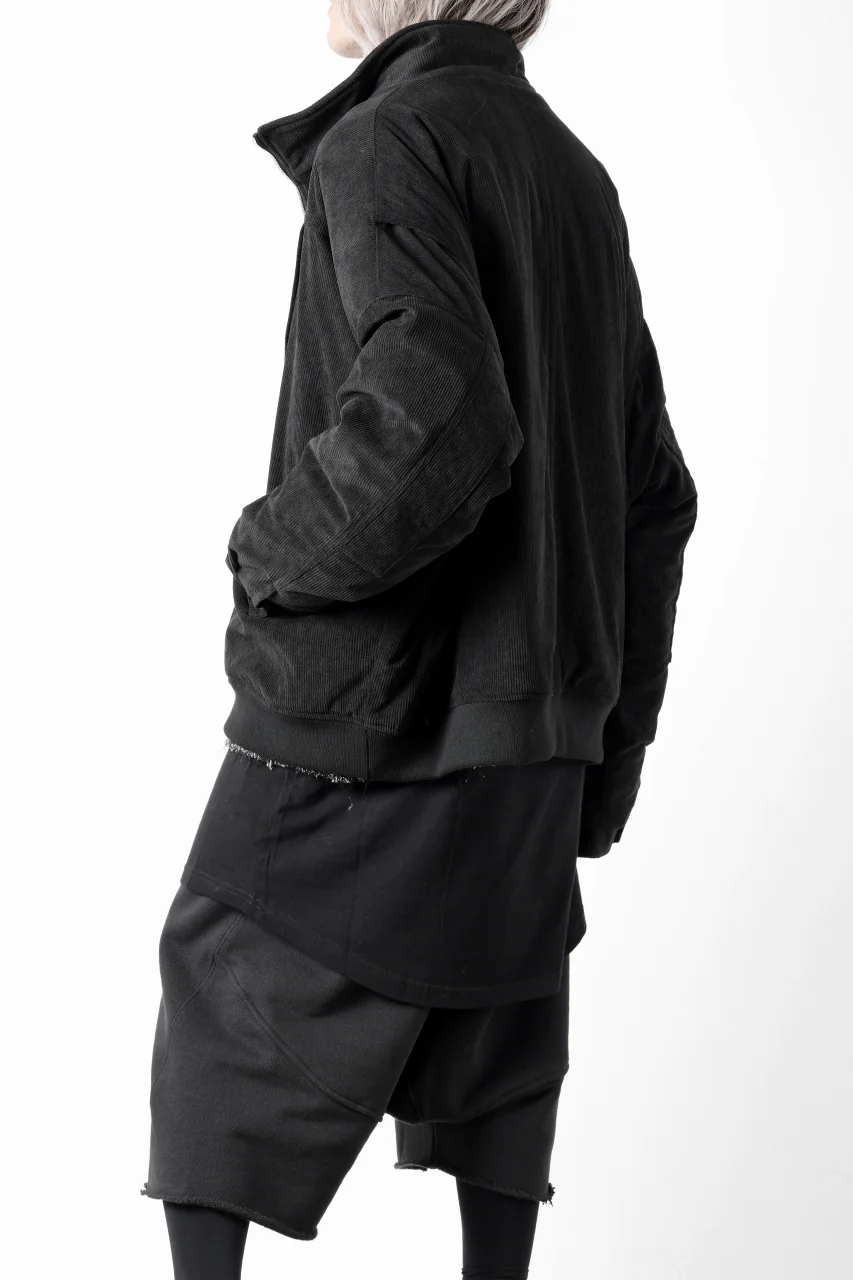 A.F ARTEFACT COVERALL BLOUSON / CORDUROY & QUILTING PADDED (BLACK) - Image 23