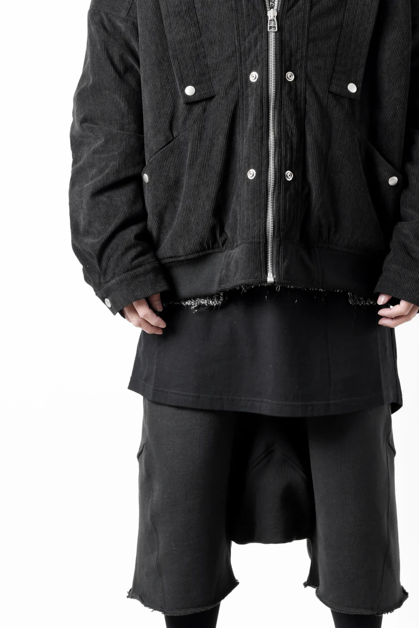 A.F ARTEFACT COVERALL BLOUSON / CORDUROY & QUILTING PADDED (BLACK) - Image 34