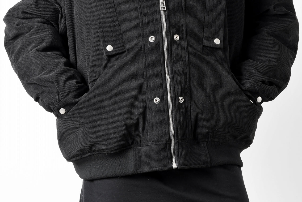 A.F ARTEFACT COVERALL BLOUSON / CORDUROY & QUILTING PADDED (BLACK) - Image 40