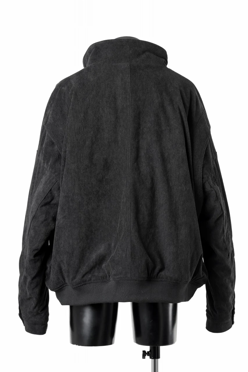 A.F ARTEFACT COVERALL BLOUSON / CORDUROY & QUILTING PADDED (BLACK) - Image 5
