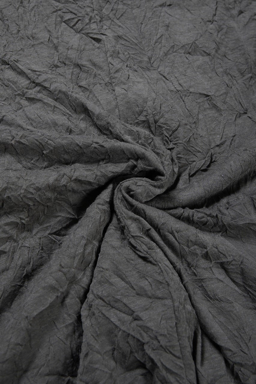 A.F ARTEFACT CRUMPLE DOUBLE LAYER L/S TOPS (GREY x GREY) - Image 11