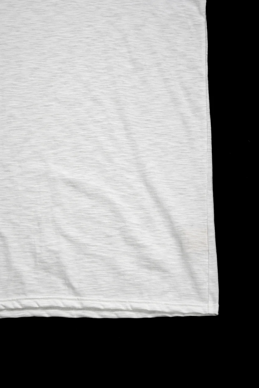 A.F ARTEFACT CUT SLEEVE T-SHIRT / SLAB L.JERSEY (WHITE) - Image 4