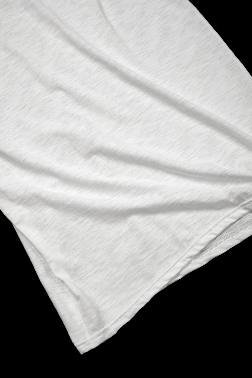 A.F ARTEFACT CUT SLEEVE T-SHIRT / SLAB L.JERSEY (WHITE) - Image 9