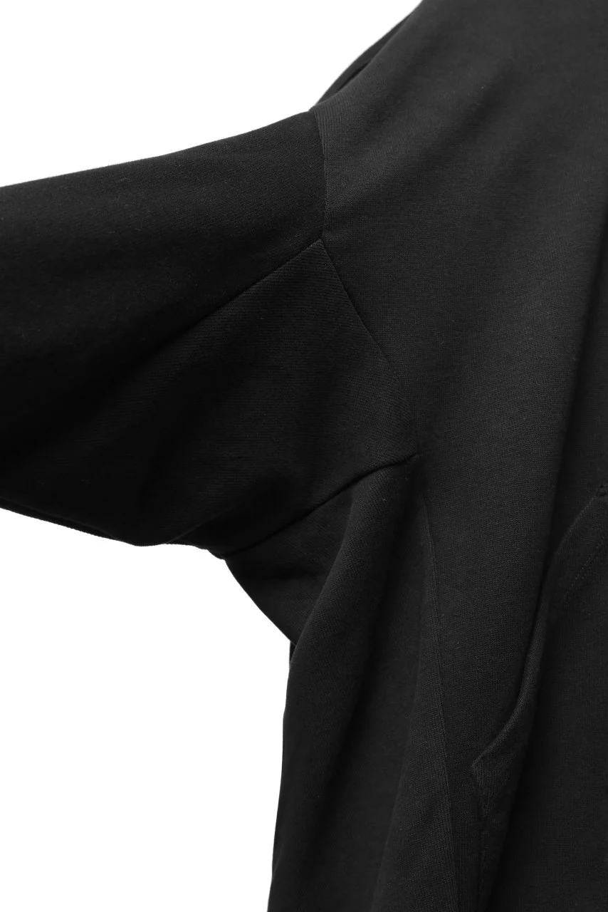 A.F ARTEFACT DOLMAN HOODIE PULLOVER / COPE KNIT JERSEY (BLACK) - Image 14