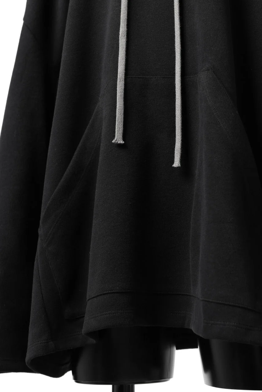 A.F ARTEFACT DOLMAN HOODIE PULLOVER / COPE KNIT JERSEY (BLACK) - Image 15