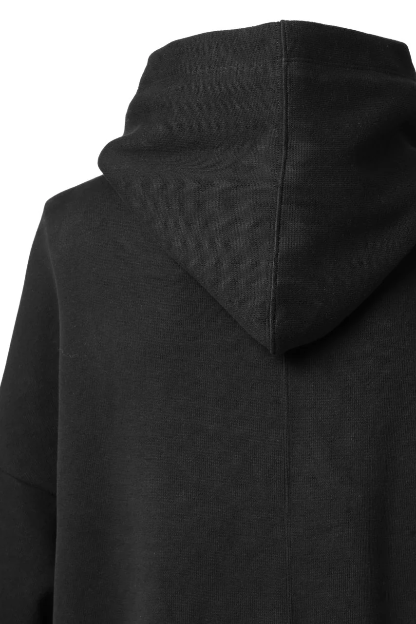 A.F ARTEFACT DOLMAN HOODIE PULLOVER / COPE KNIT JERSEY (BLACK) - Image 17