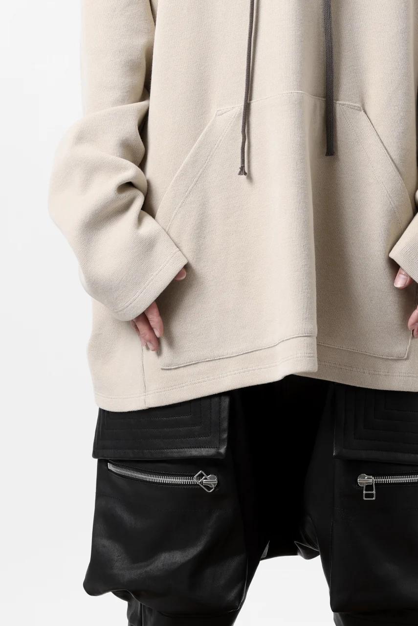 A.F ARTEFACT DOLMAN HOODIE PULLOVER / COPE KNIT JERSEY (IVORY) - Image 20