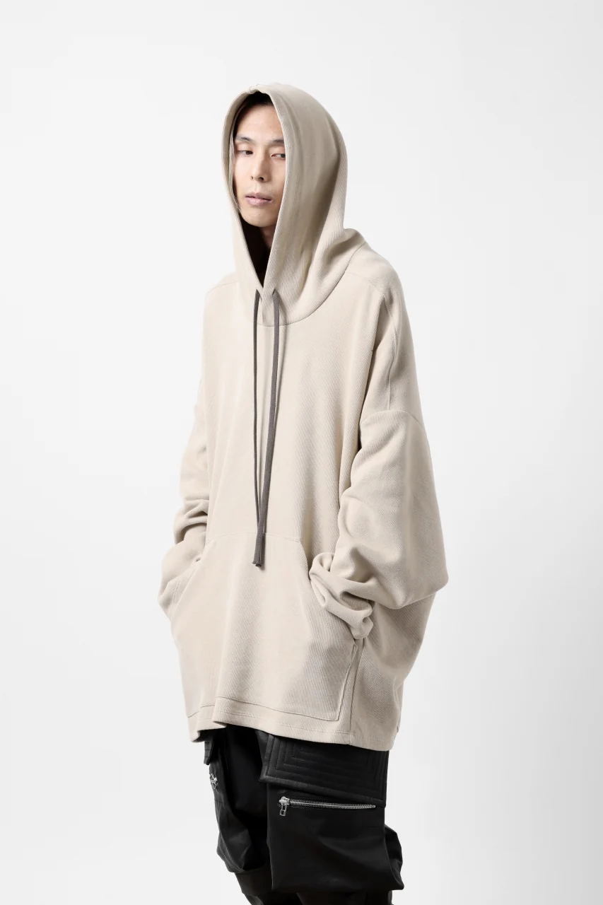 A.F ARTEFACT DOLMAN HOODIE PULLOVER / COPE KNIT JERSEY (IVORY) - Image 8