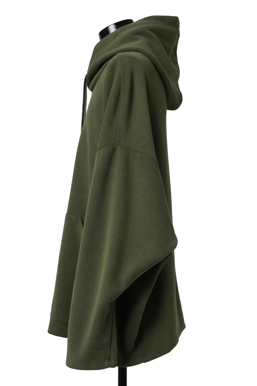 A.F ARTEFACT DOLMAN HOODIE PULLOVER / COPE KNIT JERSEY (KHAKI) - Image 10