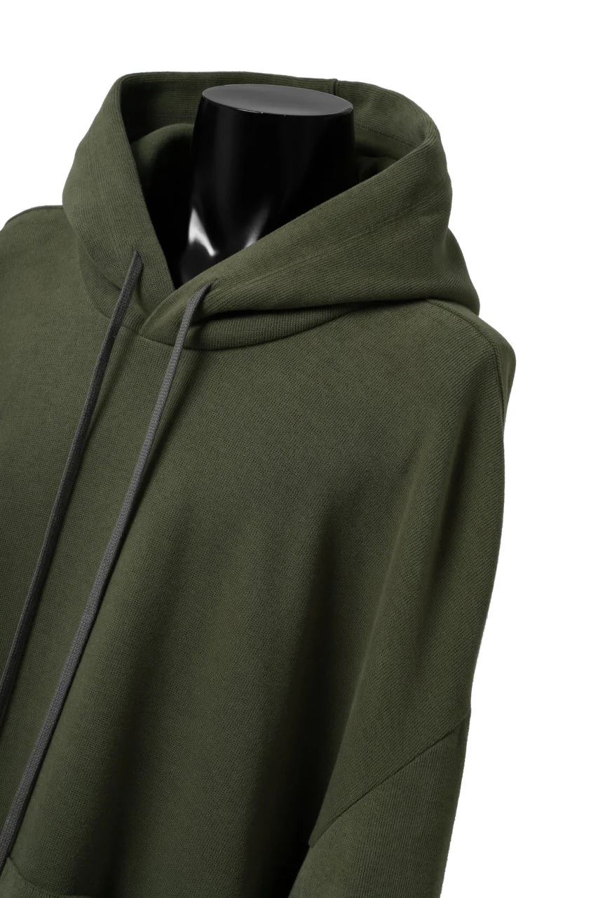 A.F ARTEFACT DOLMAN HOODIE PULLOVER / COPE KNIT JERSEY (KHAKI) - Image 16