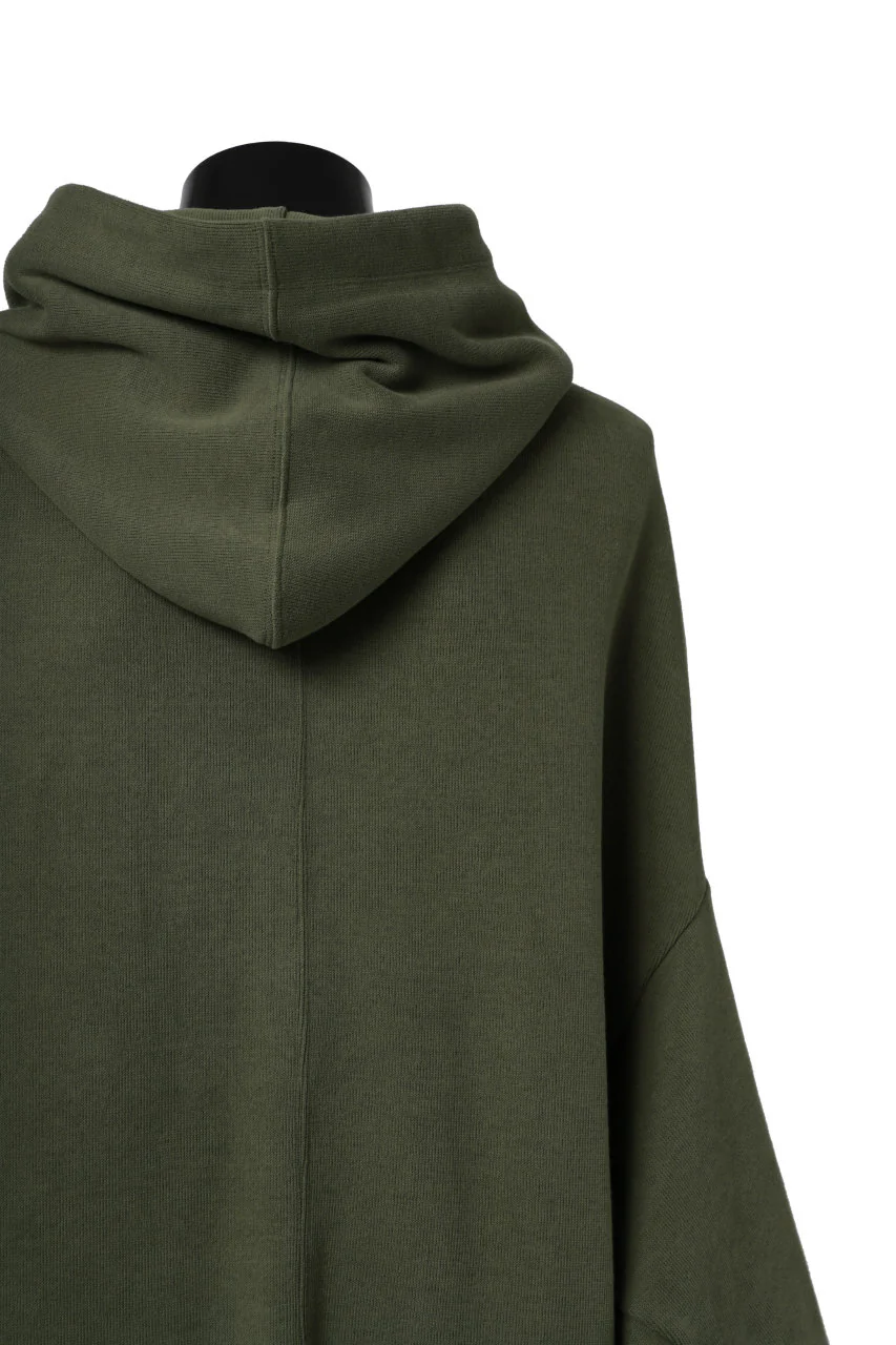 A.F ARTEFACT DOLMAN HOODIE PULLOVER / COPE KNIT JERSEY (KHAKI) - Image 17