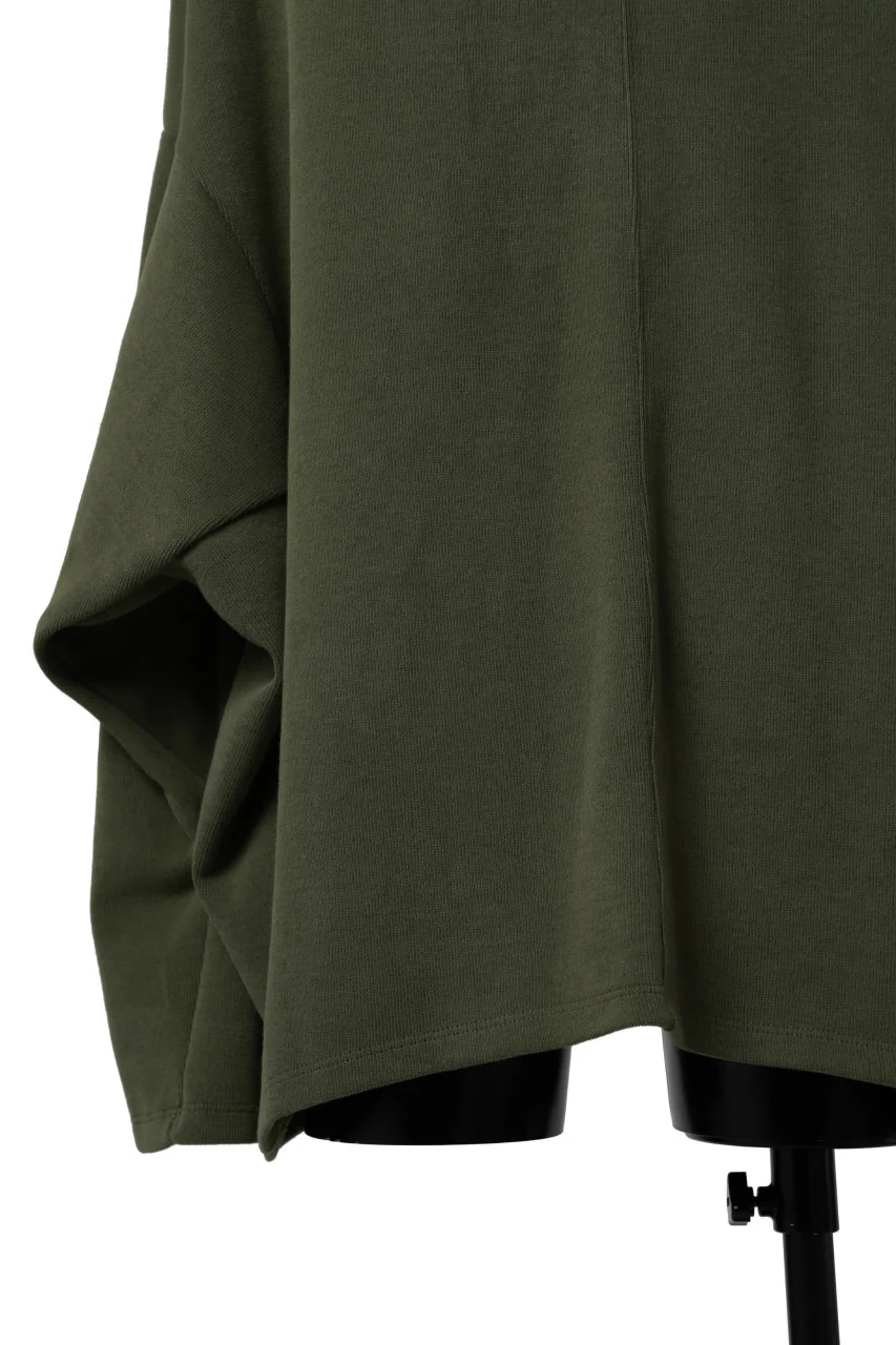 A.F ARTEFACT DOLMAN HOODIE PULLOVER / COPE KNIT JERSEY (KHAKI) - Image 18