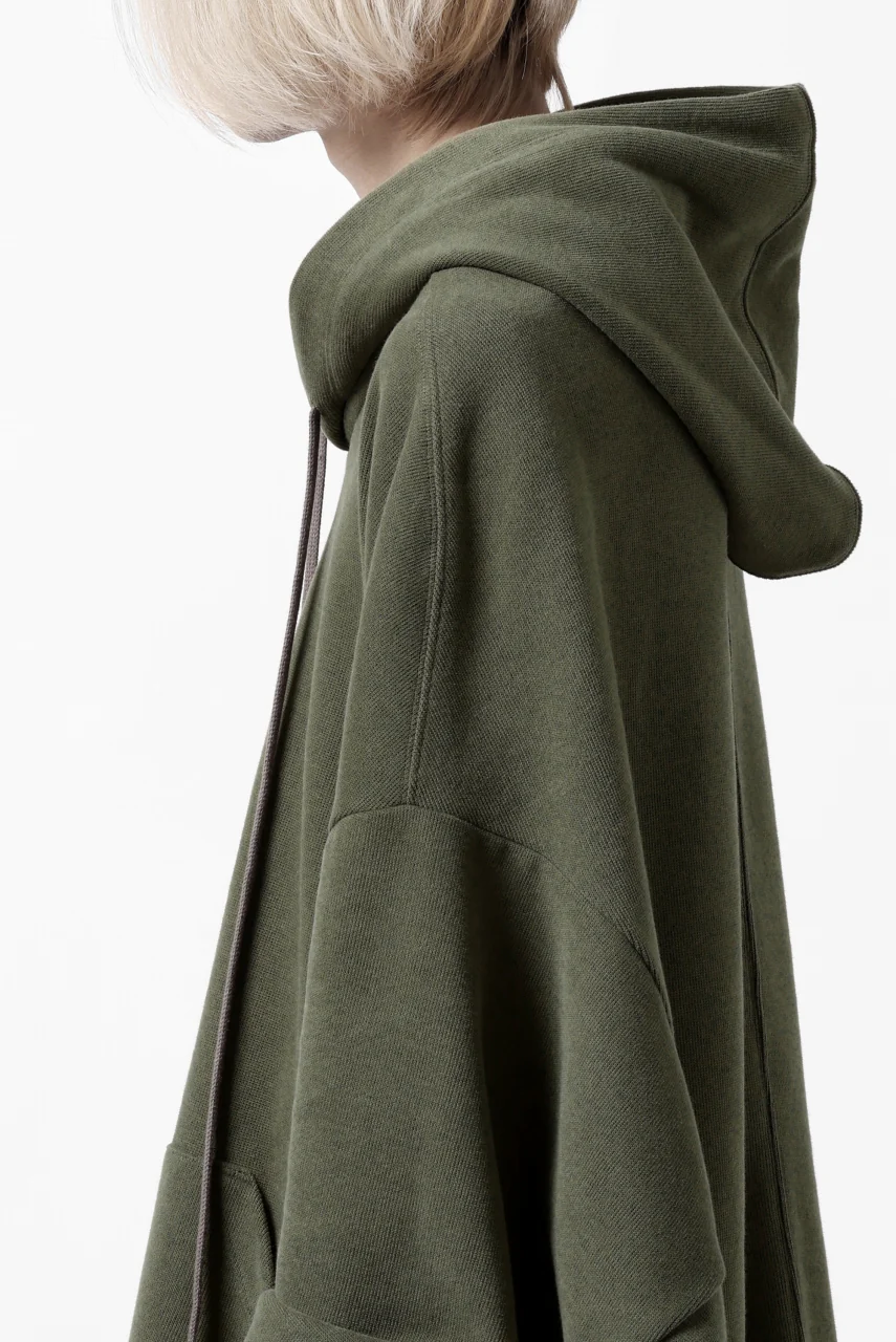 A.F ARTEFACT DOLMAN HOODIE PULLOVER / COPE KNIT JERSEY (KHAKI) - Image 20