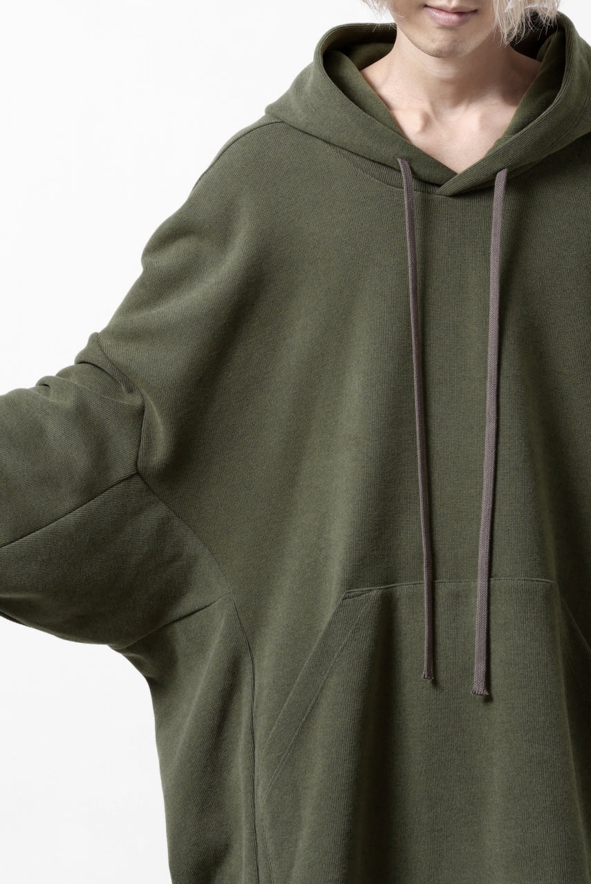 A.F ARTEFACT DOLMAN HOODIE PULLOVER / COPE KNIT JERSEY (KHAKI) - Image 23