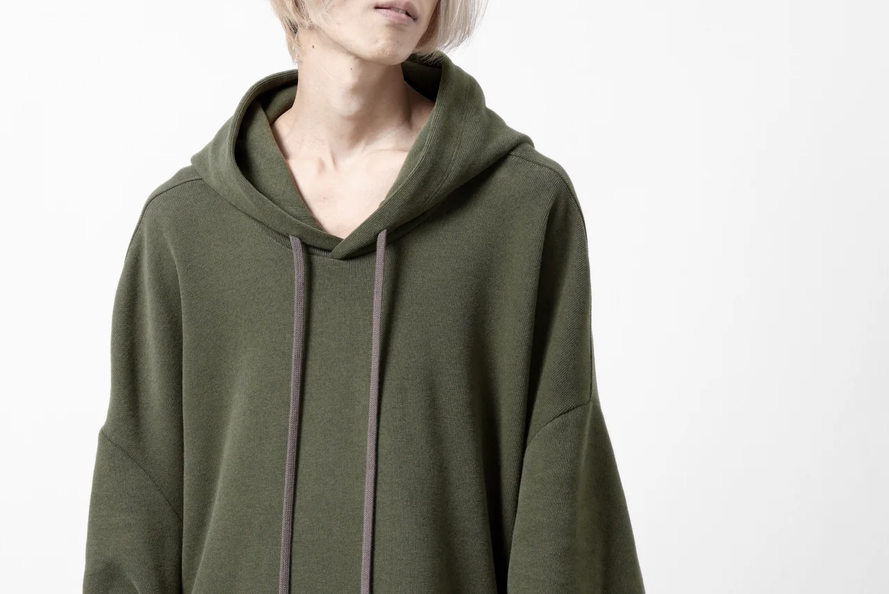 A.F ARTEFACT DOLMAN HOODIE PULLOVER / COPE KNIT JERSEY (KHAKI) - Image 25