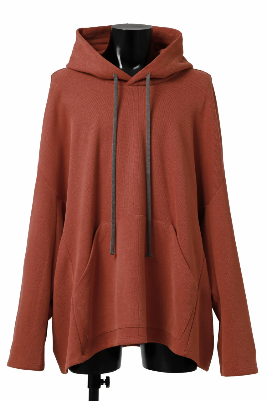 A.F ARTEFACT DOLMAN HOODIE PULLOVER / COPE KNIT JERSEY (ORANGE)