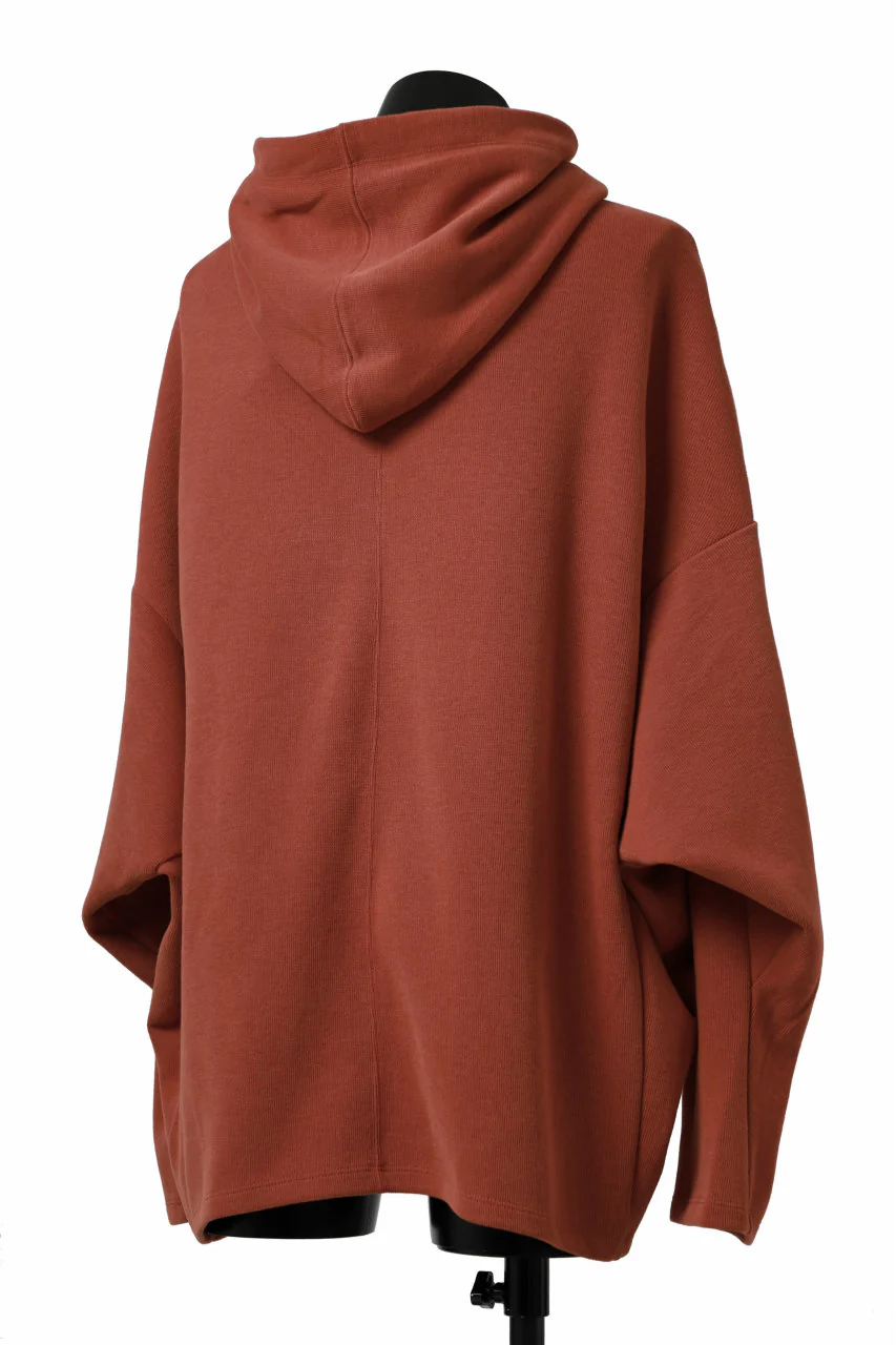 A.F ARTEFACT DOLMAN HOODIE PULLOVER / COPE KNIT JERSEY (ORANGE) - Image 10
