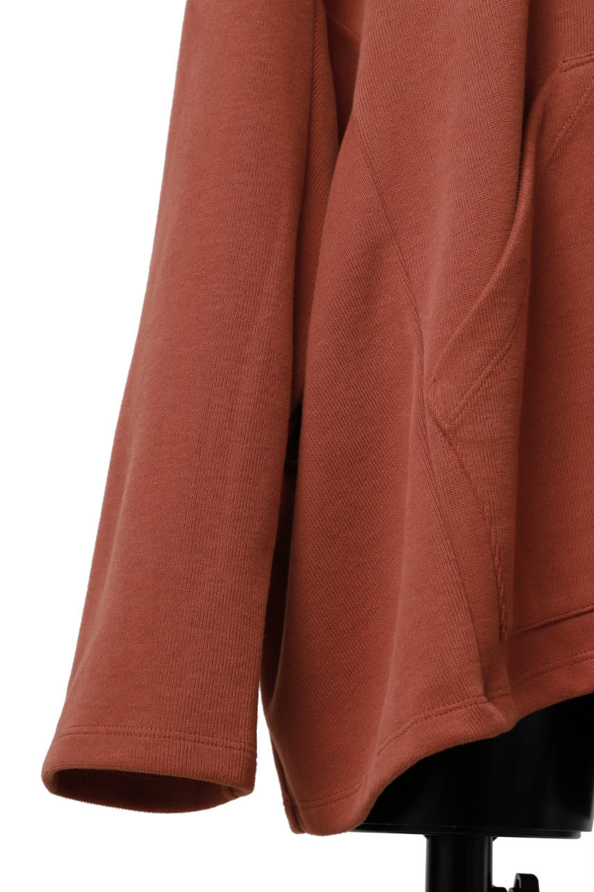 A.F ARTEFACT DOLMAN HOODIE PULLOVER / COPE KNIT JERSEY (ORANGE) - Image 14