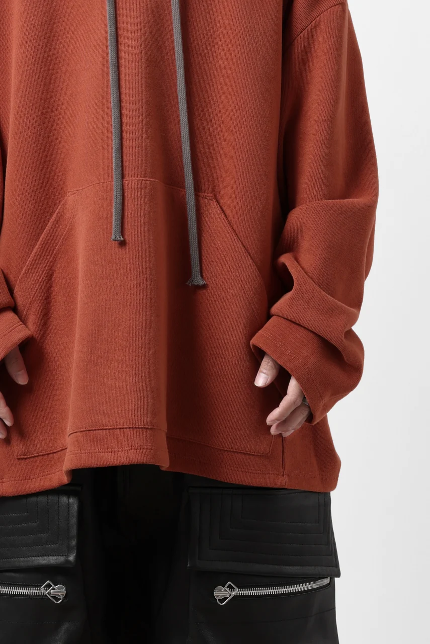 A.F ARTEFACT DOLMAN HOODIE PULLOVER / COPE KNIT JERSEY (ORANGE) - Image 21