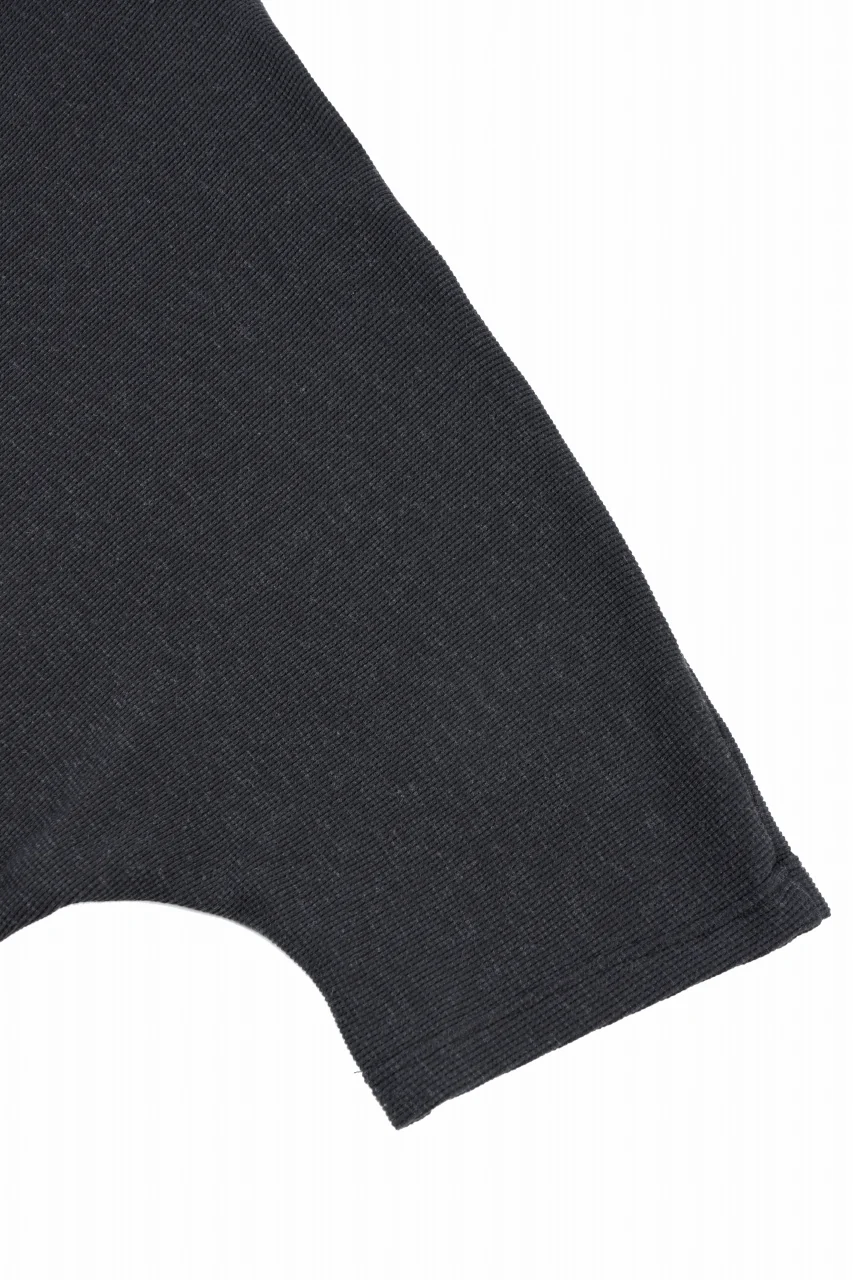 A.F ARTEFACT DOLMAN LOOSEY T-SHIRT / WAFFLE KNIT JERSEY (CHARCOAL) - Image 7