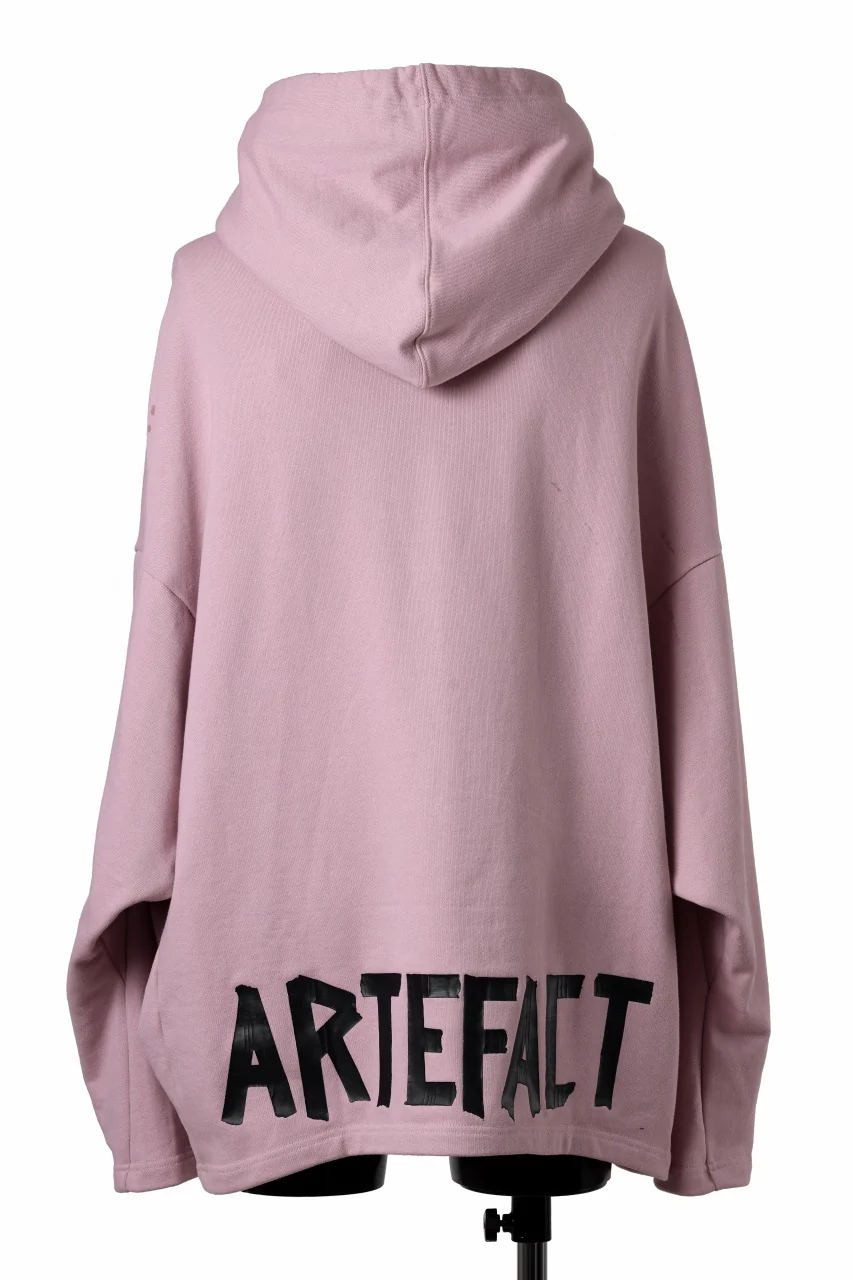 A.F ARTEFACT DOLMAN SWEAT HOODIE (PINK) - Image 4