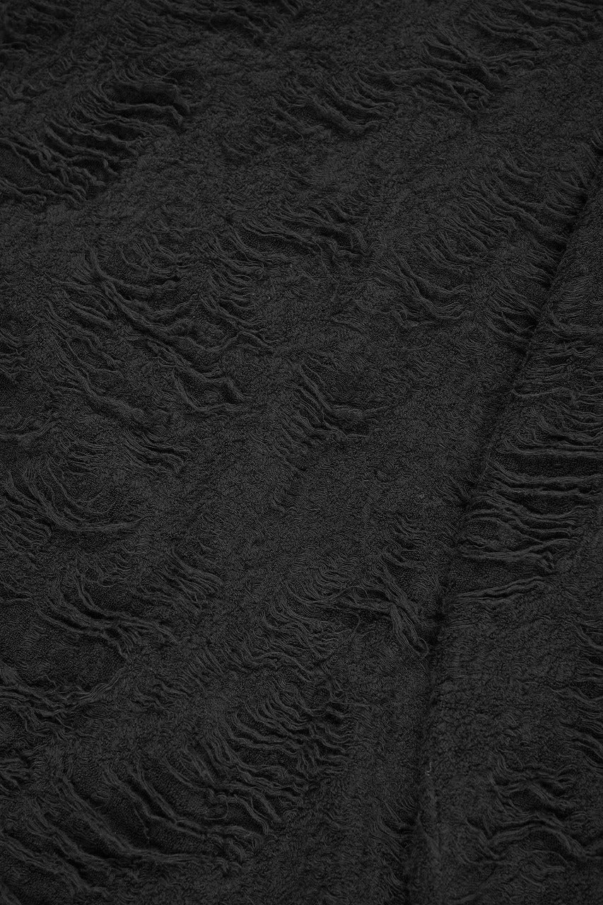 A.F ARTEFACT DOLMAN TOPS / DAMAGE PILE & PLATING KNIT JERSEY (BLACK) - Image 11