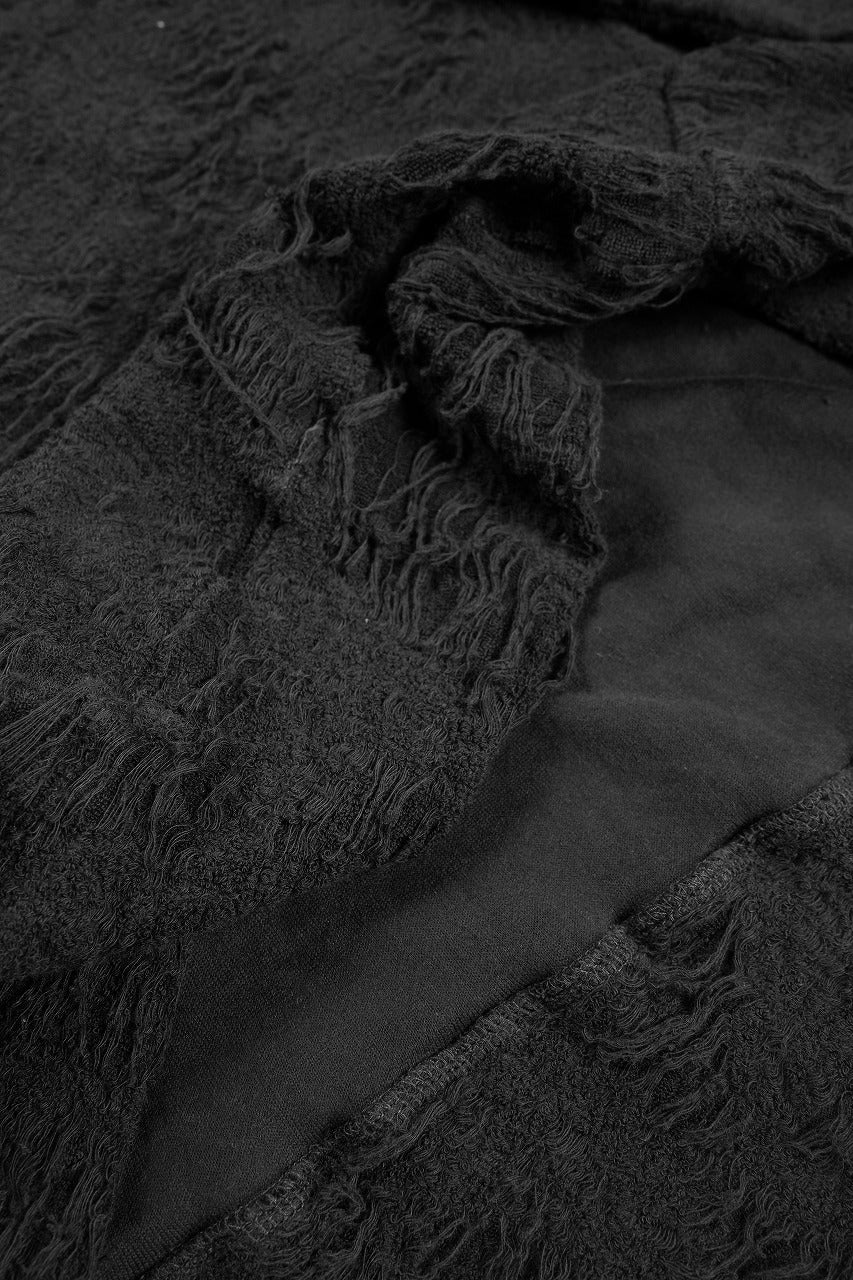 A.F ARTEFACT DOLMAN TOPS / DAMAGE PILE & PLATING KNIT JERSEY (BLACK) - Image 12
