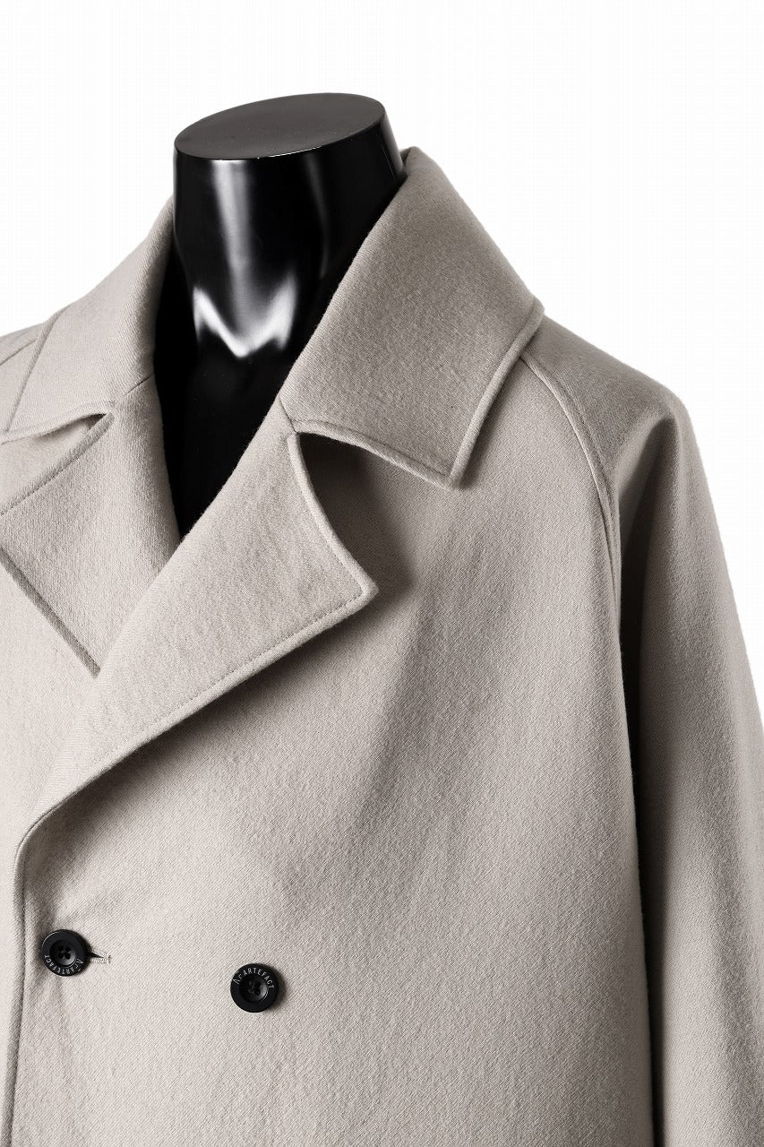 A.F ARTEFACT DOUBLE BREASTED CLASSIC COAT (BEIGE) - Image 9
