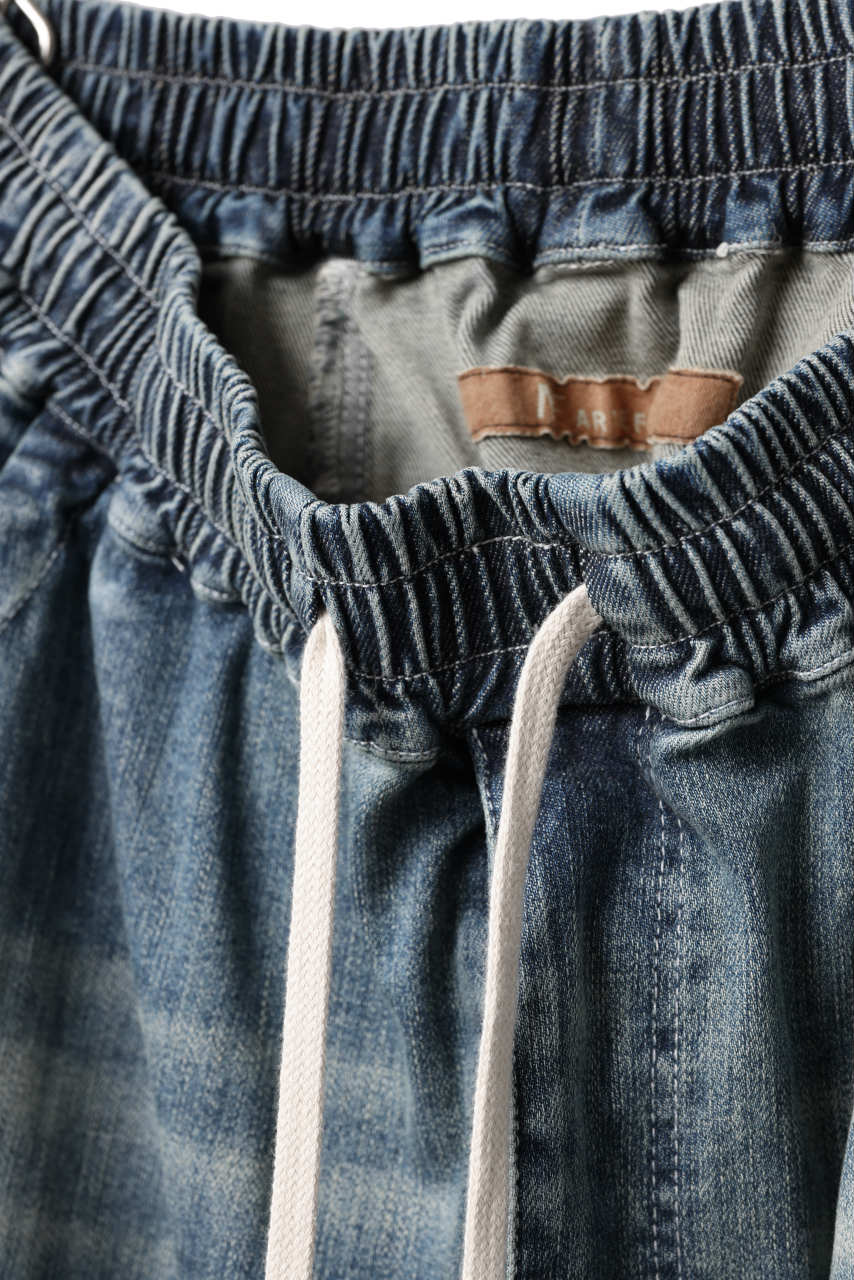 A.F ARTEFACT EASY SARROUEL CARGO PANTS / FADED AGEING DENIM (BLUE) - Image 18
