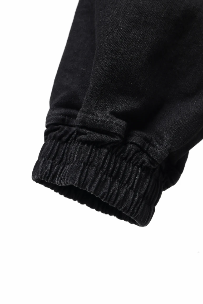 A.F ARTEFACT EASY SARROUEL CARGO PANTS / HI-STRETCH DENIM (BLACK) - Image 28