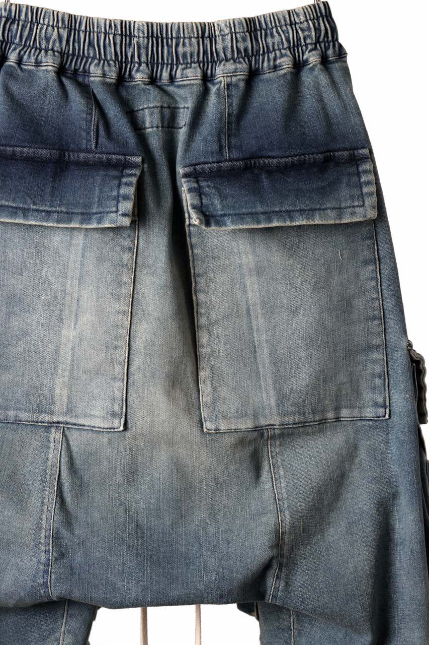 A.F ARTEFACT EASY SARROUEL MILITARY POCKET PANTS / FADED AGEING DENIM (INDIGO) - Image 12