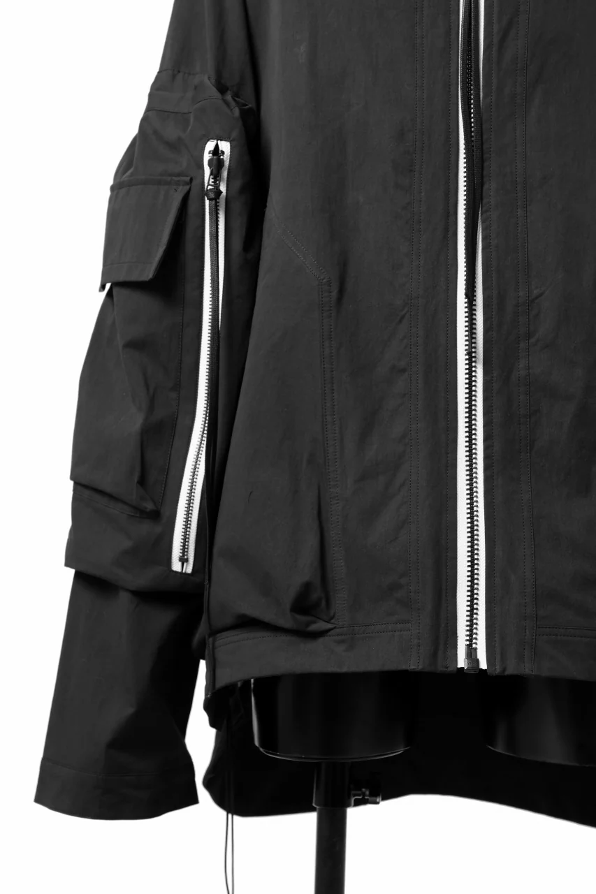 A.F ARTEFACT exclusive BIG POCKET HOODIE ZIP BLOUSON (BLACK x WHITE) - Image 10
