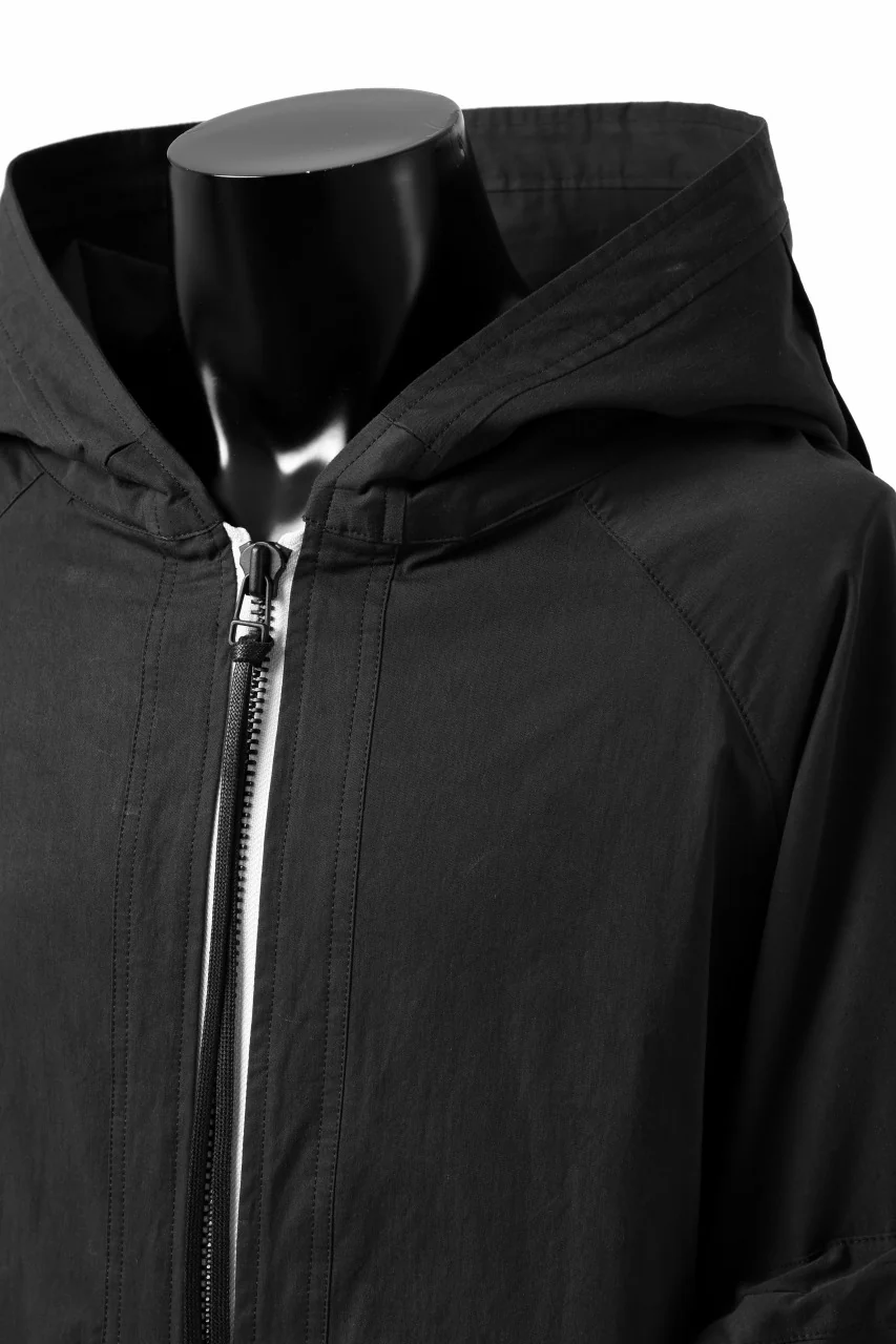 A.F ARTEFACT exclusive BIG POCKET HOODIE ZIP BLOUSON (BLACK x WHITE) - Image 12