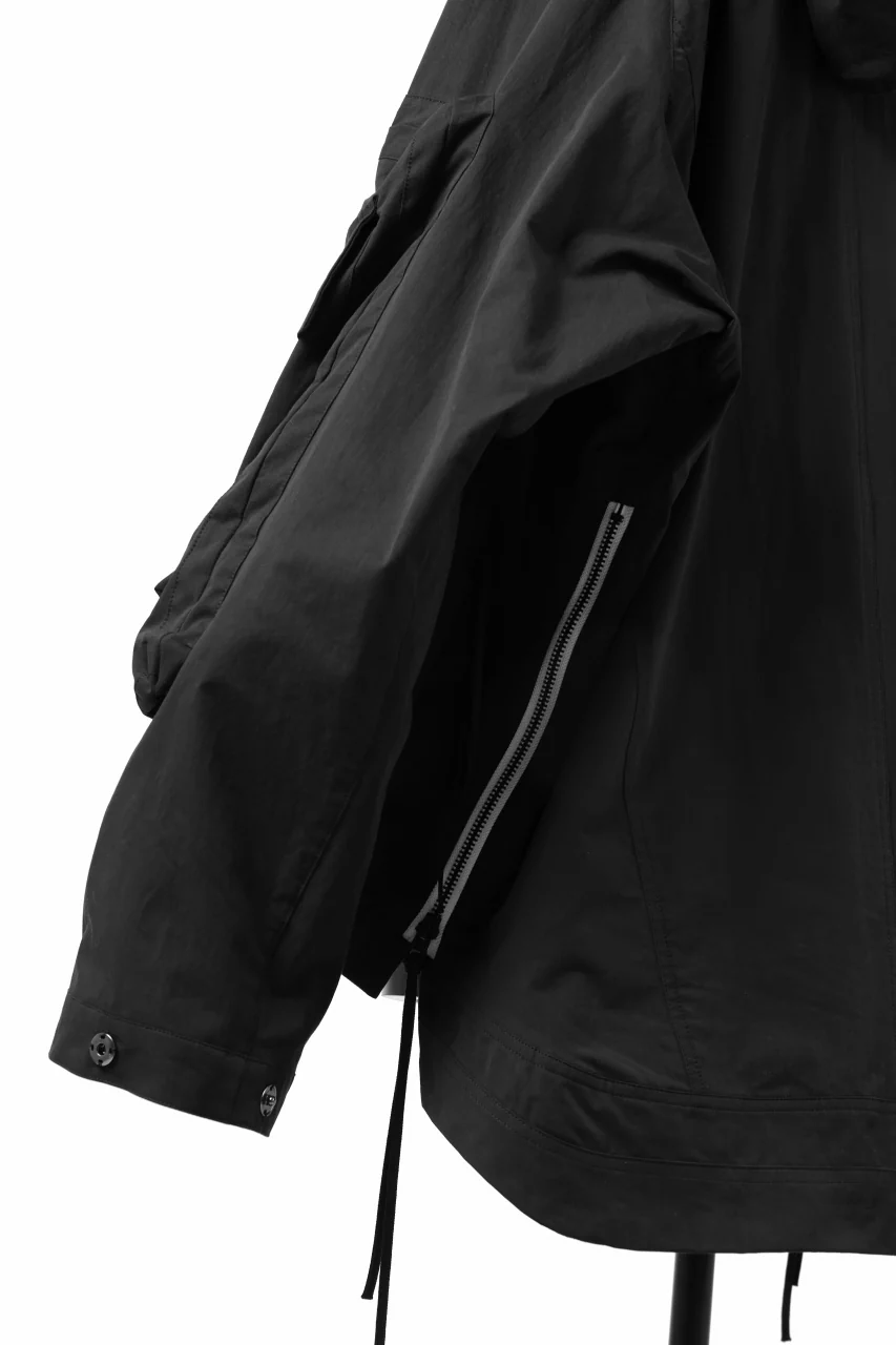 A.F ARTEFACT exclusive BIG POCKET HOODIE ZIP BLOUSON (BLACK x WHITE) - Image 16