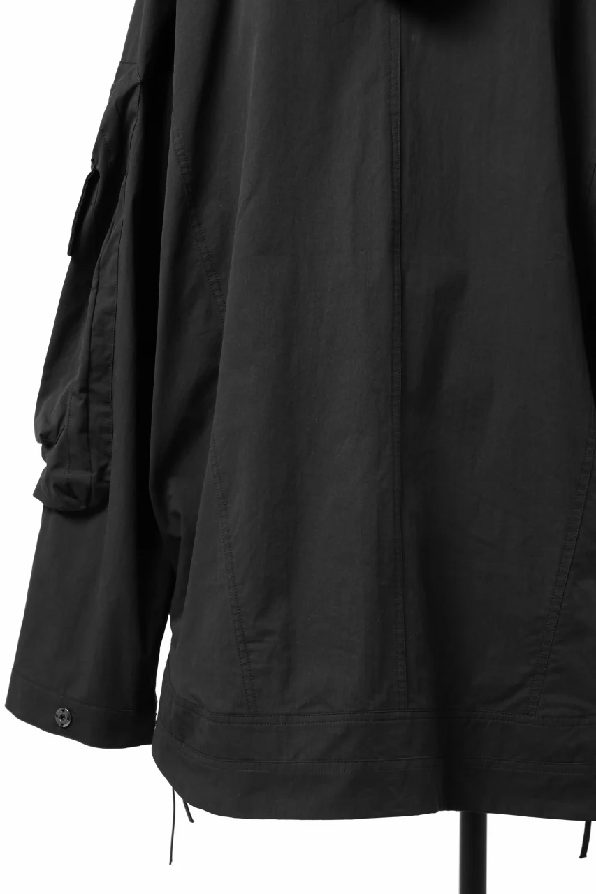 A.F ARTEFACT exclusive BIG POCKET HOODIE ZIP BLOUSON (BLACK x WHITE) - Image 18