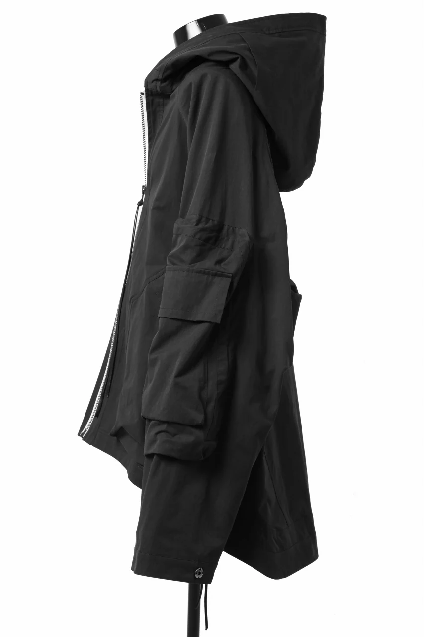 A.F ARTEFACT exclusive BIG POCKET HOODIE ZIP BLOUSON (BLACK x WHITE) - Image 5