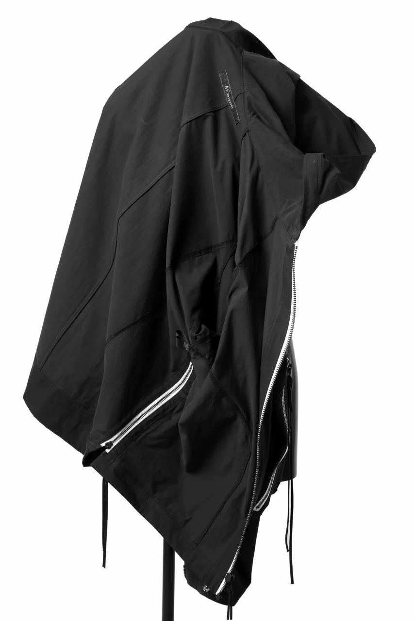A.F ARTEFACT exclusive BIG POCKET HOODIE ZIP BLOUSON (BLACK x WHITE) - Image 8