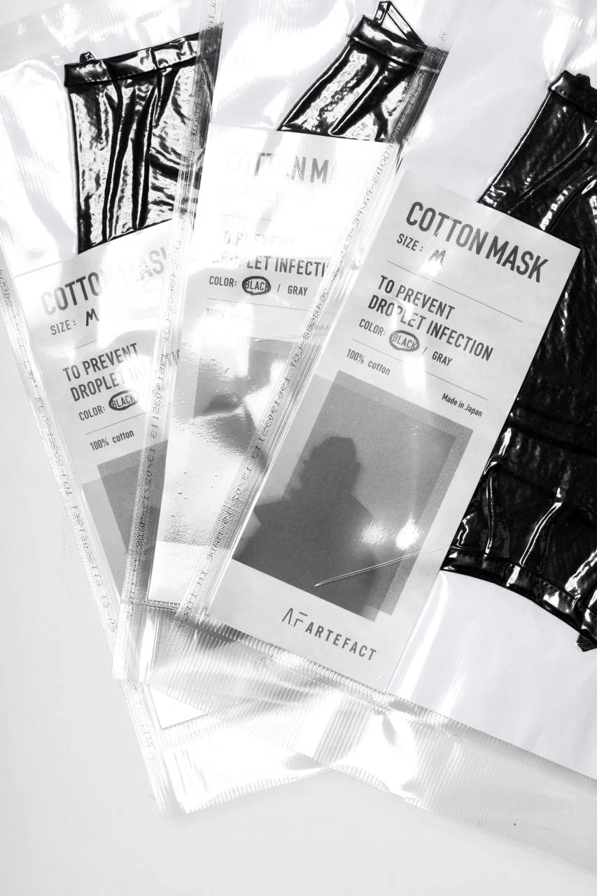 A.F ARTEFACT exclusive COVERED FACE MASK (BLACK PLAIN STITCH) - Image 10