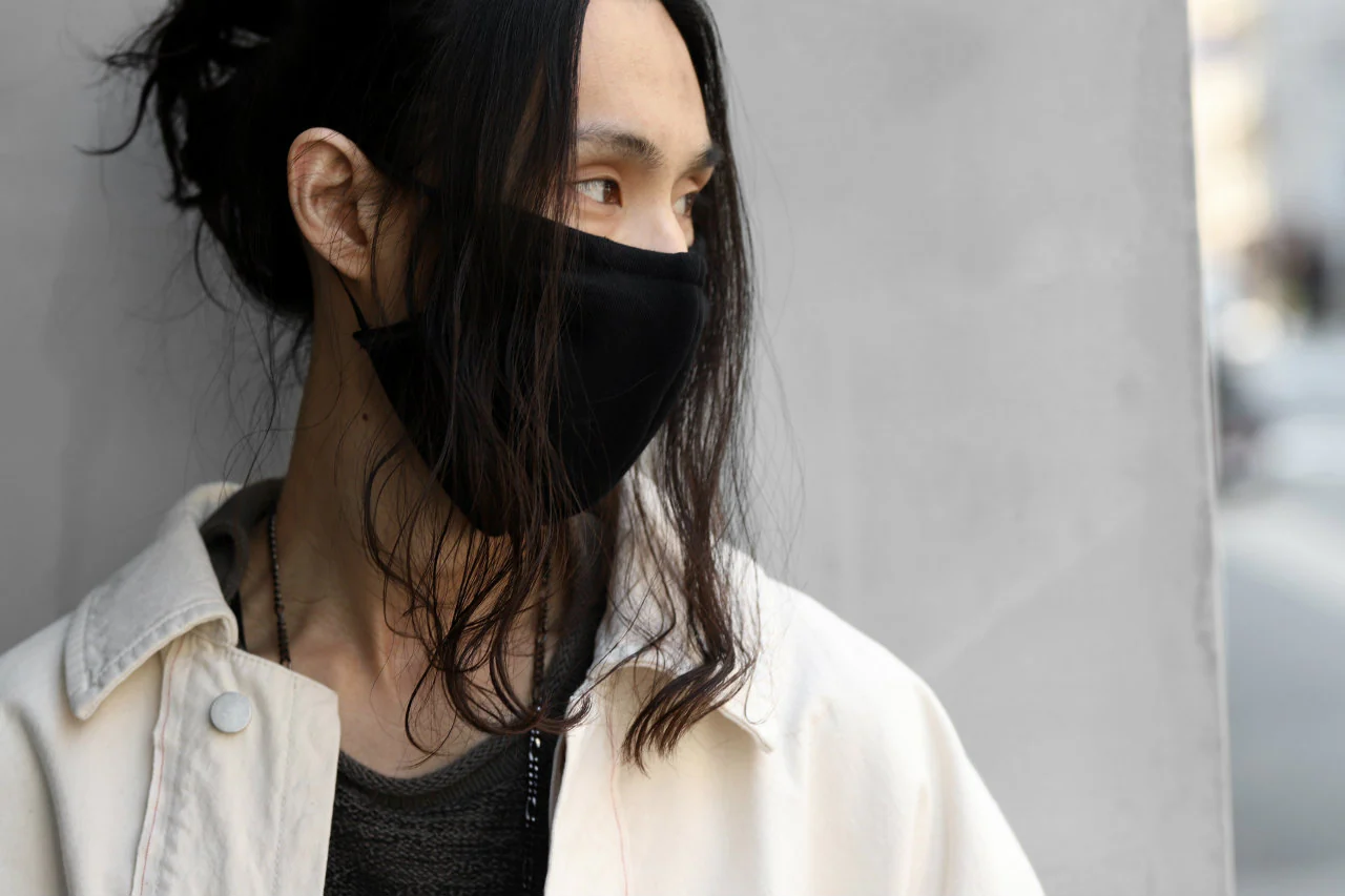 A.F ARTEFACT exclusive COVERED FACE MASK (BLACK PLAIN STITCH) - Image 17