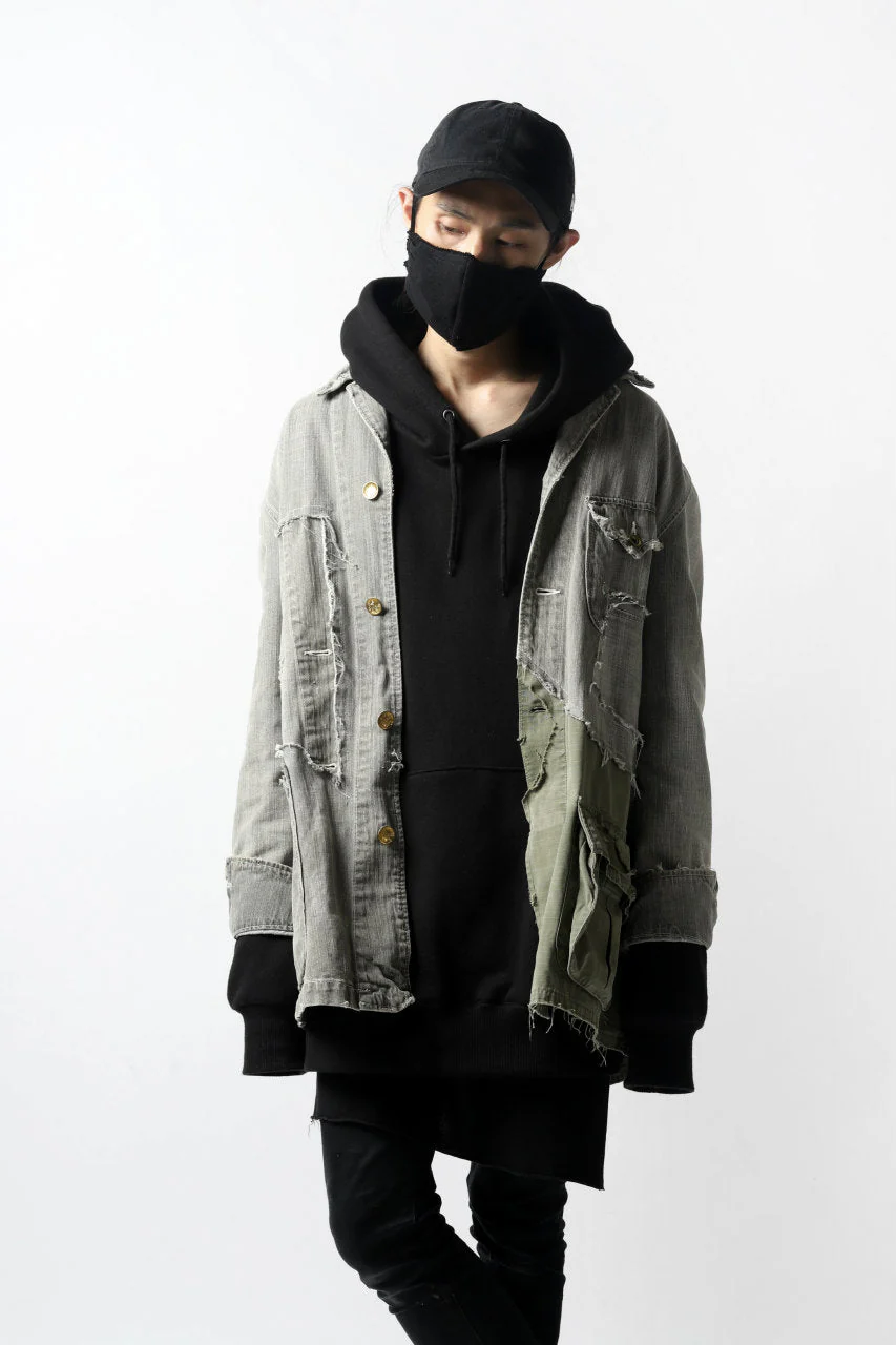A.F ARTEFACT exclusive FACE COVERED MASK#2 / HEAVY JERSEY (BLACK) - Image 19