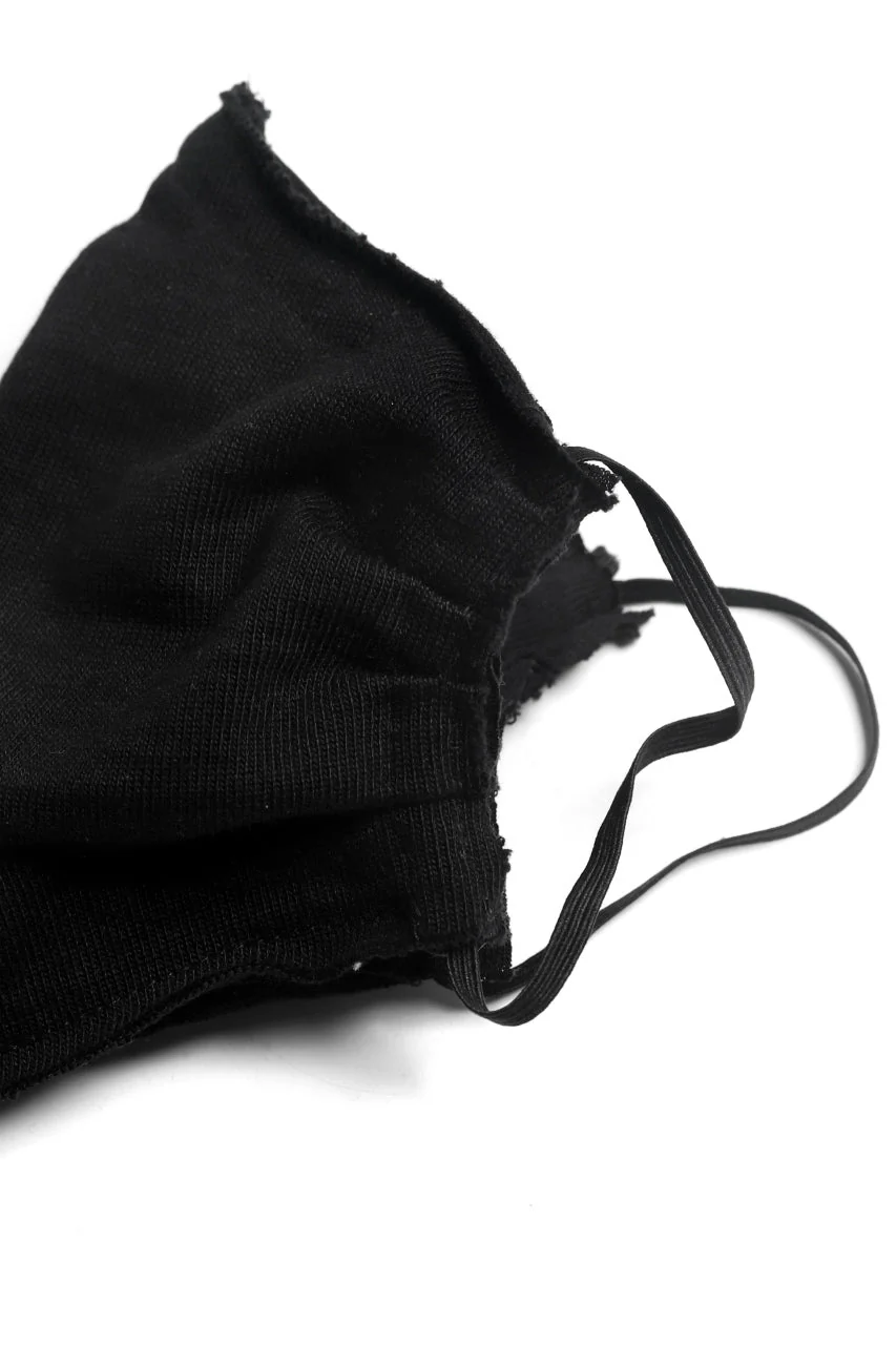 A.F ARTEFACT exclusive FACE COVERED MASK#2 / HEAVY JERSEY (BLACK) - Image 8