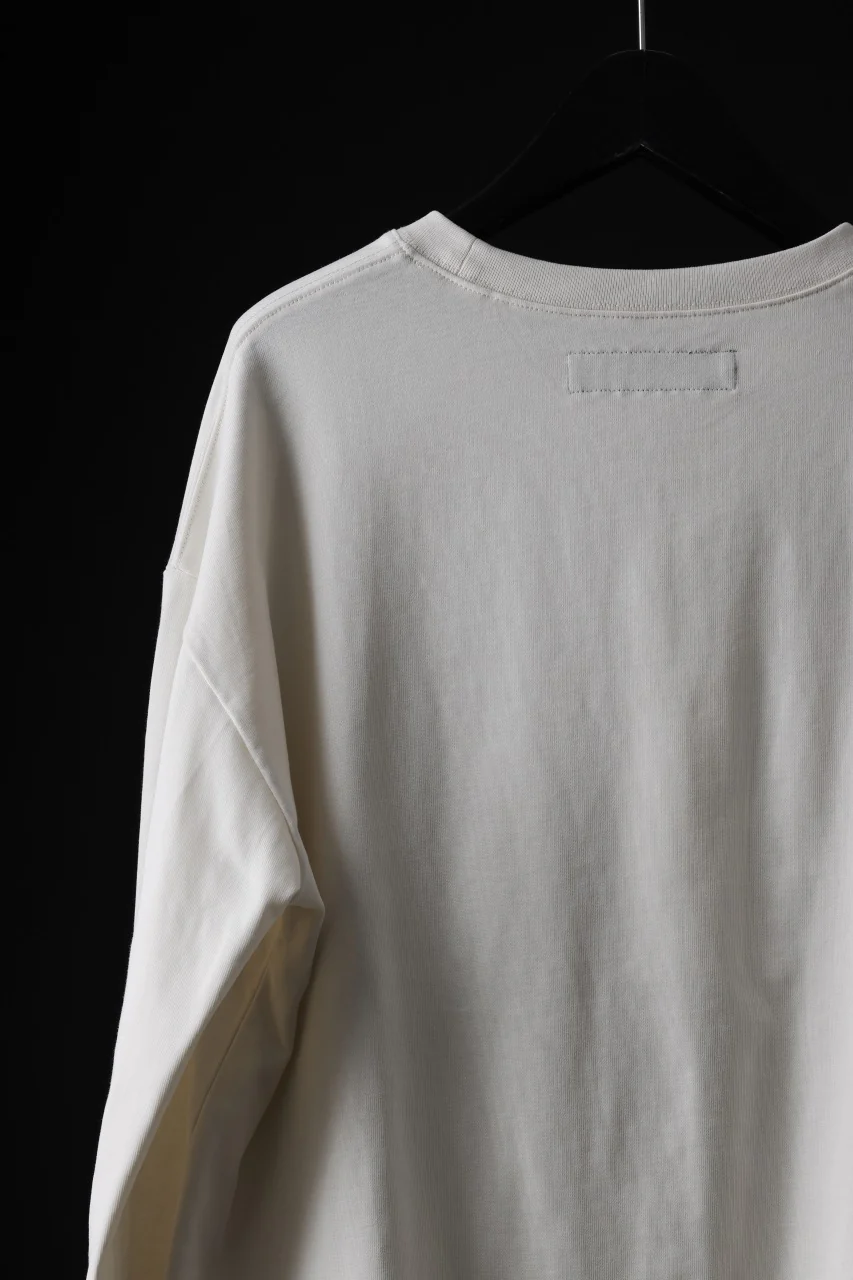 A.F ARTEFACT exclusive HEAVY WEIGHT C/JERSEY LS TOPS (IVORY) - Image 10