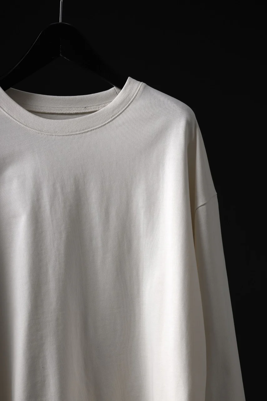 A.F ARTEFACT exclusive HEAVY WEIGHT C/JERSEY LS TOPS (IVORY) - Image 4