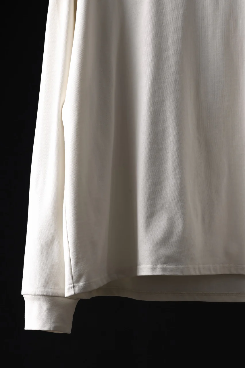 A.F ARTEFACT exclusive HEAVY WEIGHT C/JERSEY LS TOPS (IVORY) - Image 5