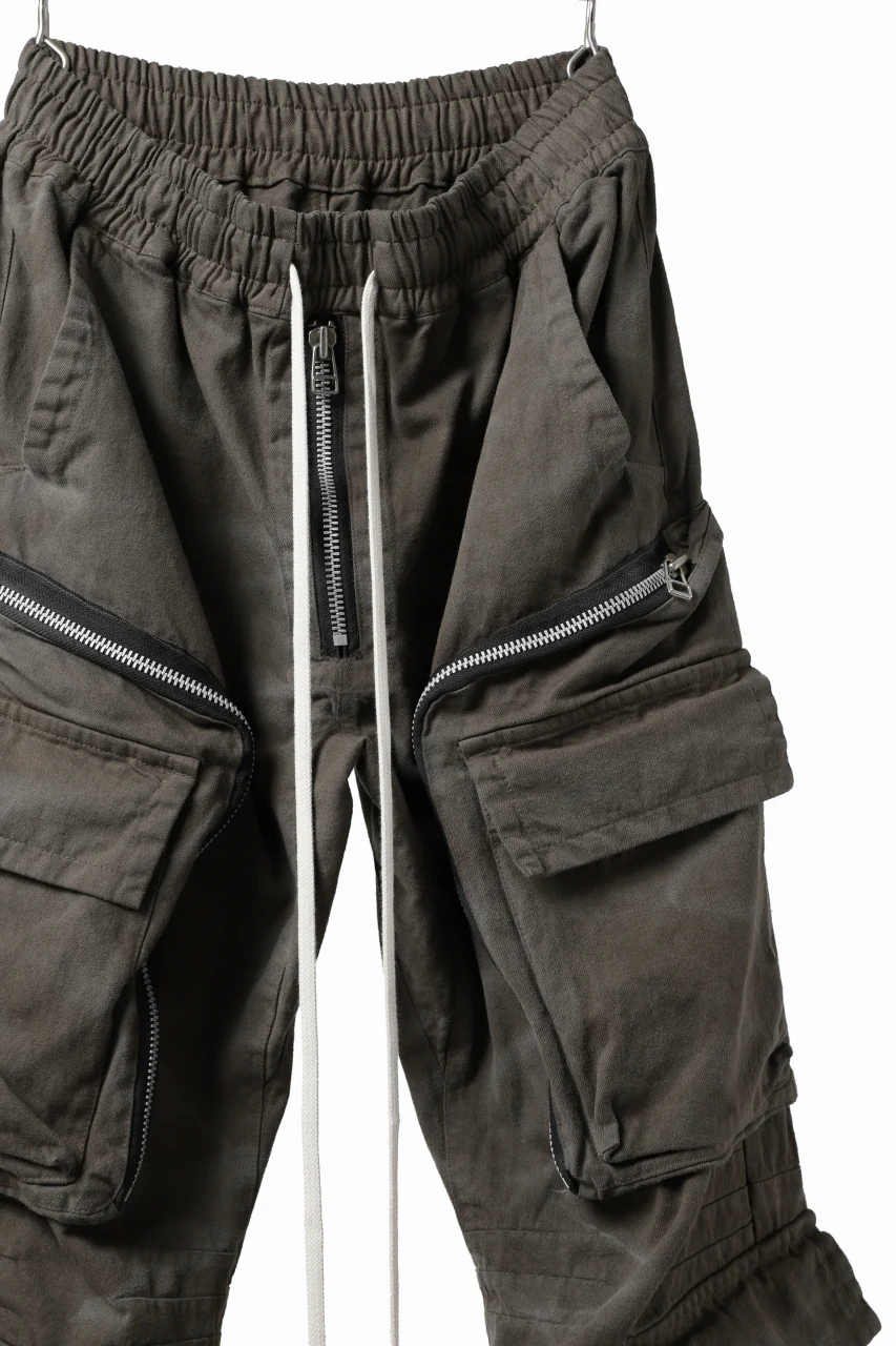 A.F ARTEFACT exclusive RADICAL-ZIP FIELD PANTS / VINTAGE DYED (KHAKI) - Image 15